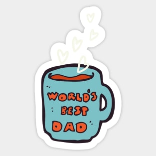 World's Best Dad Mug Sticker
